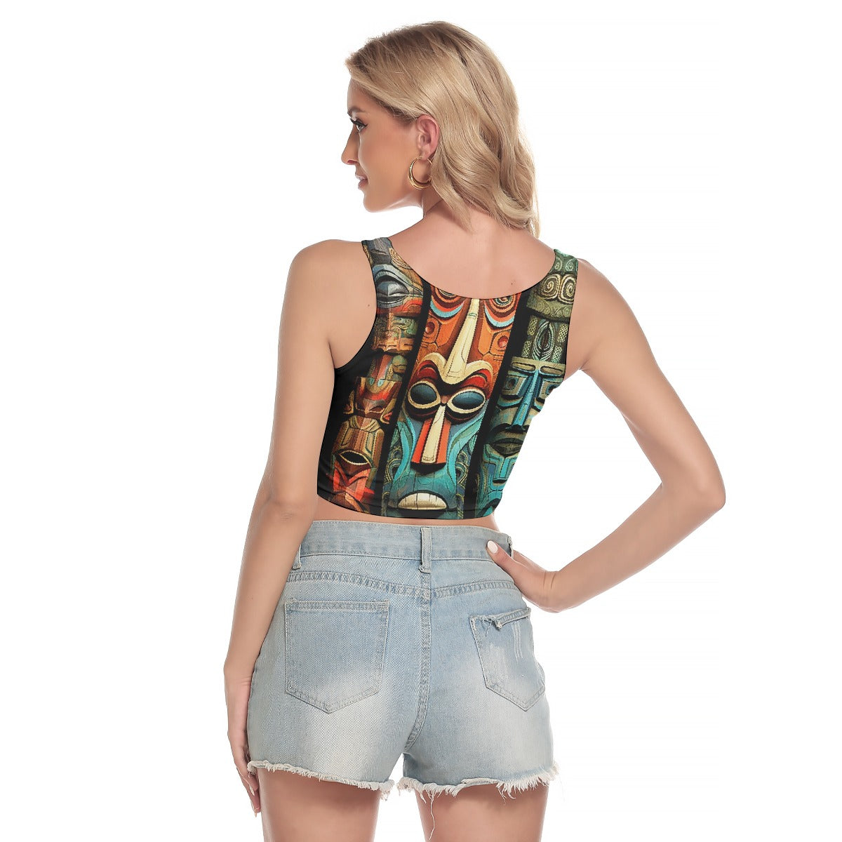 All-Over Print Women's Sport Crop Tank Top