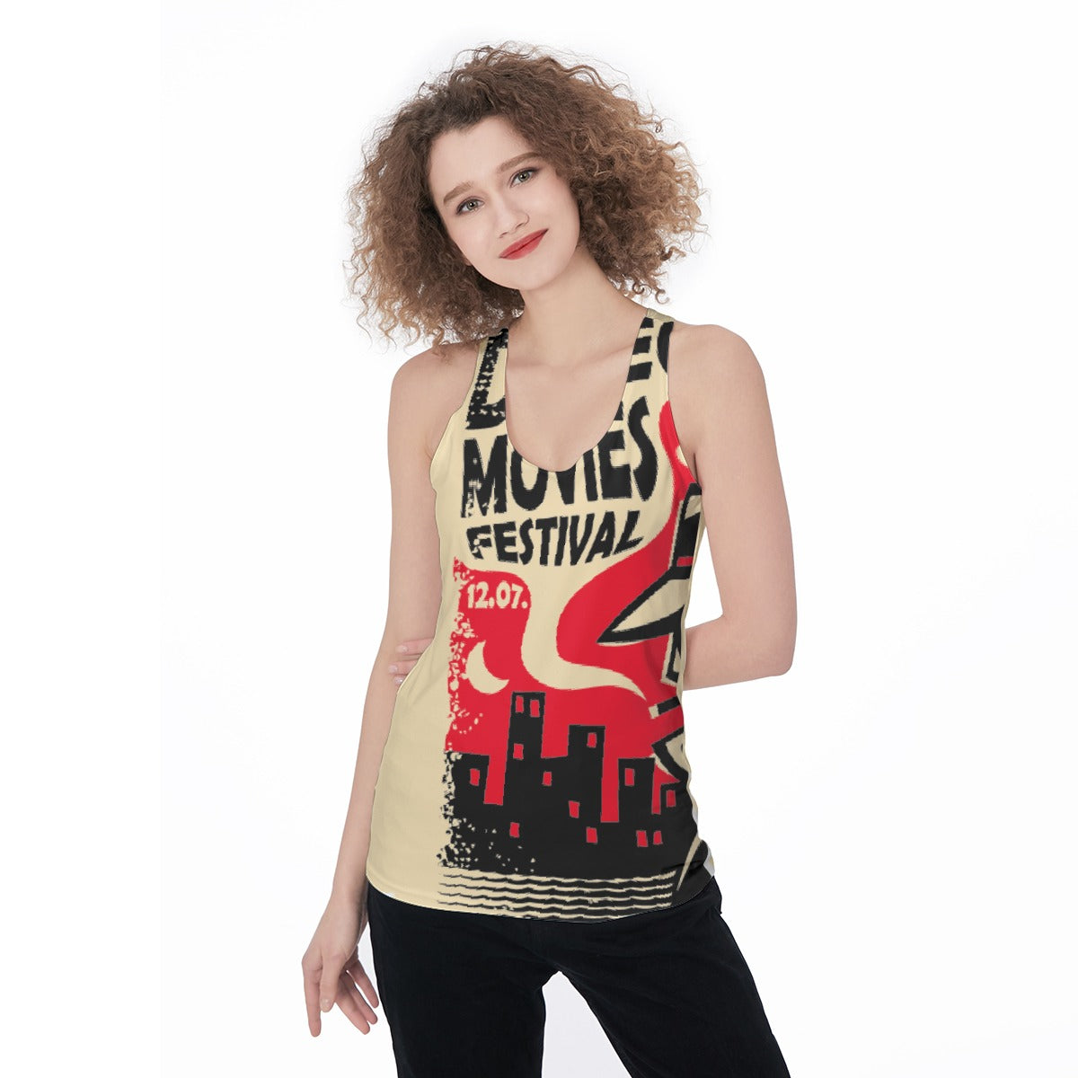 All-Over Print Women's Racerback Tank Top
