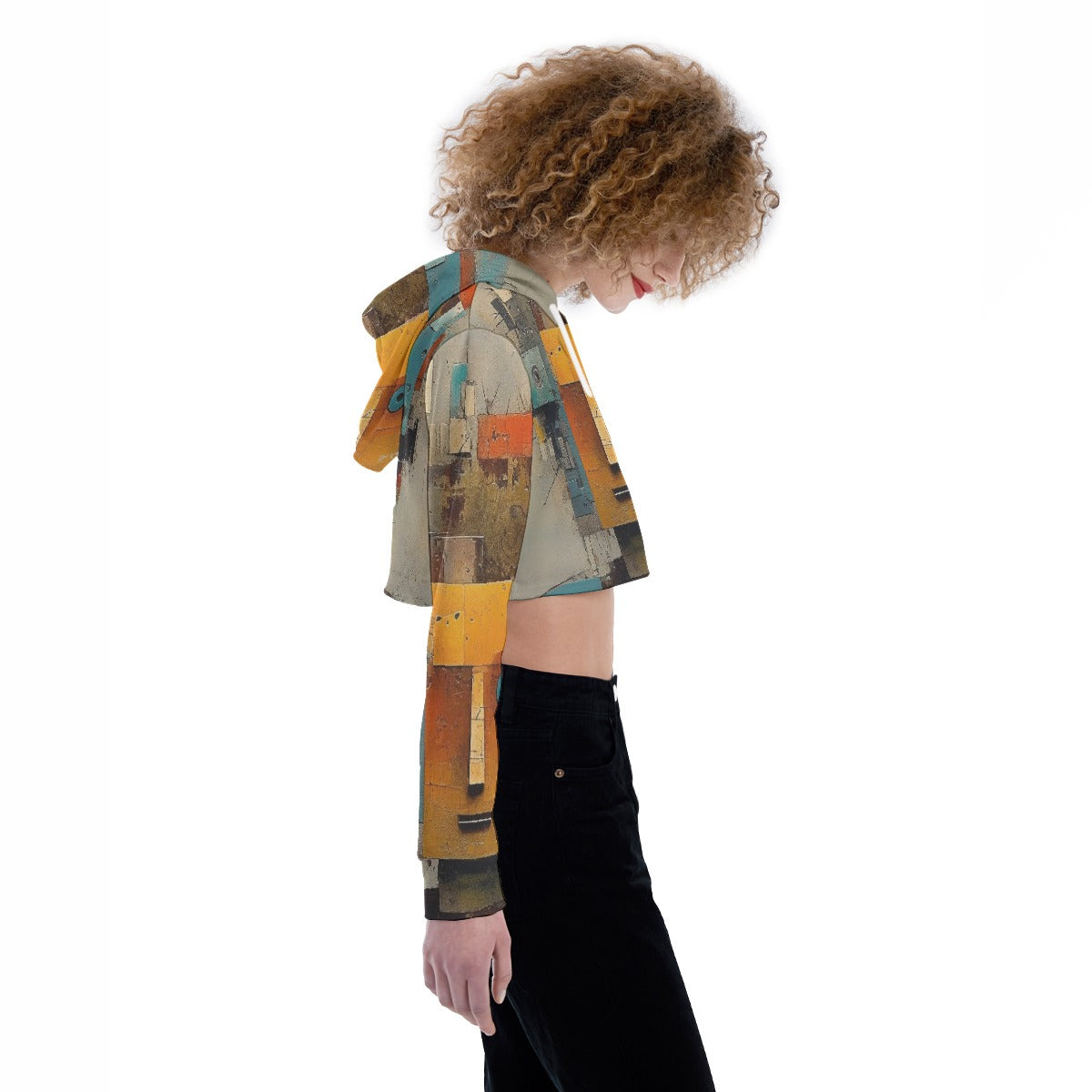 All-Over Print Women's Crop Top Hoodie