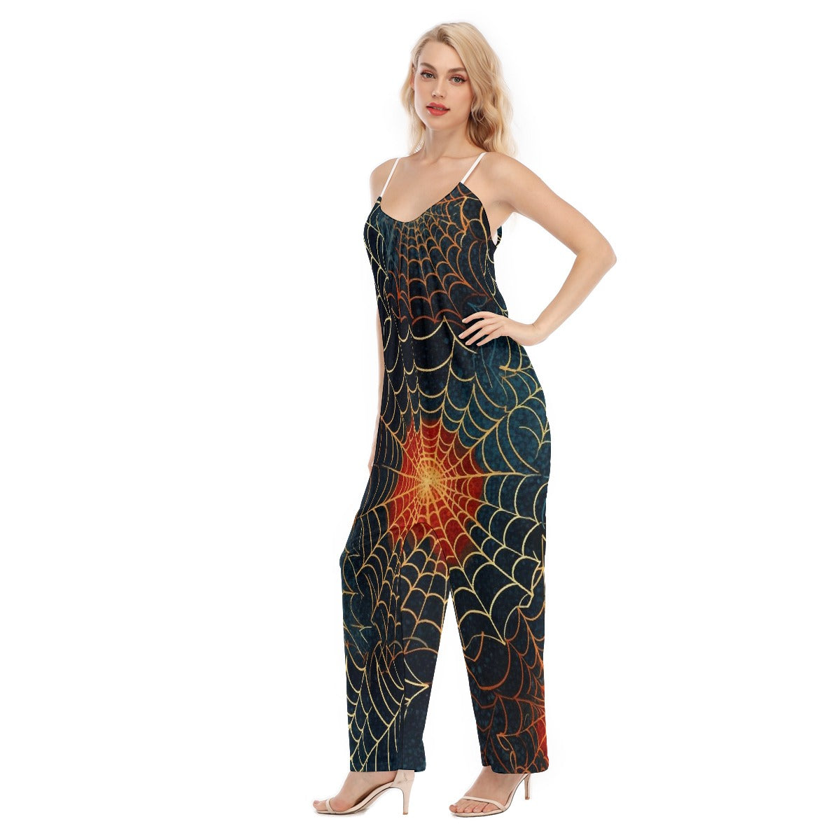 All-Over Print Women's Loose Cami Jumpsuit