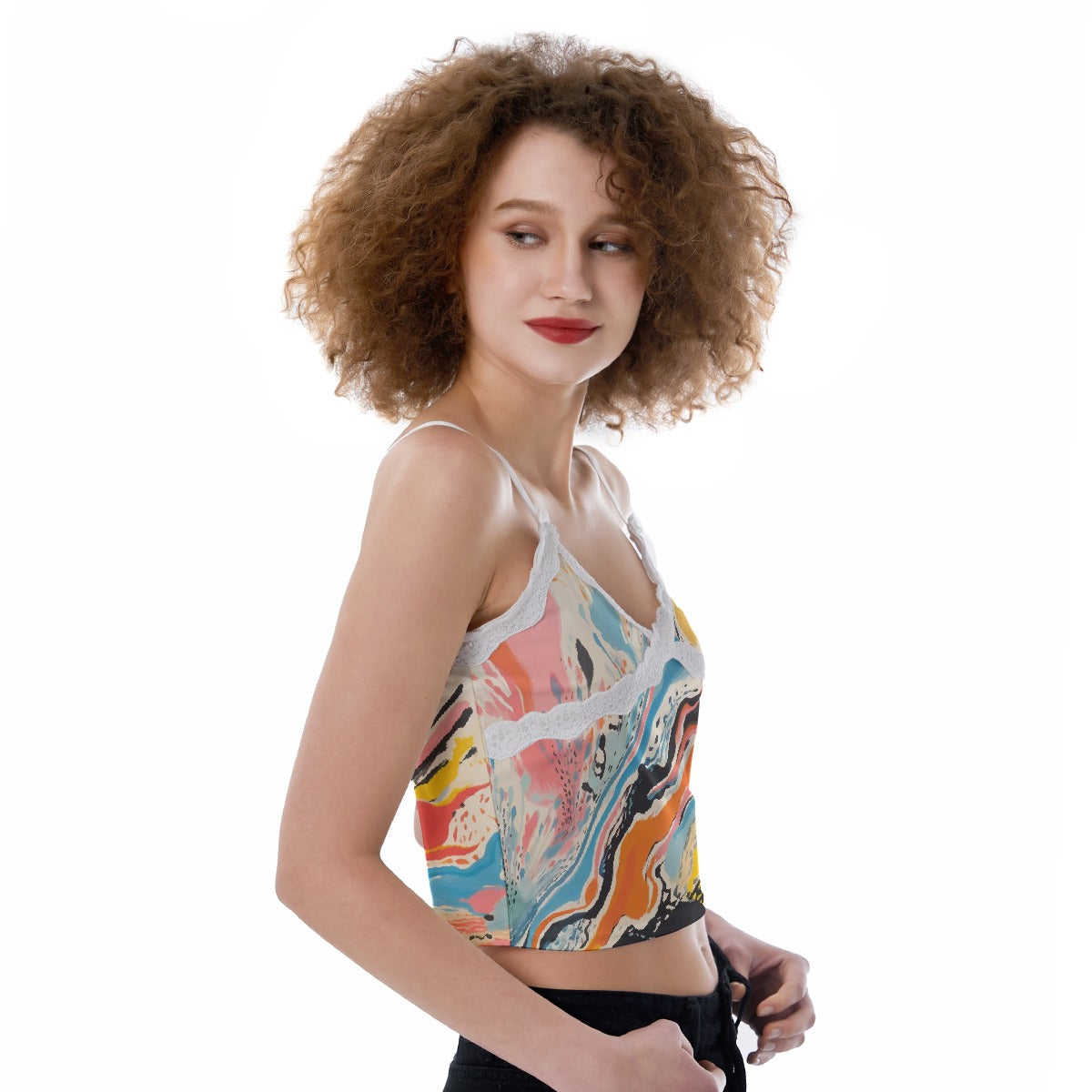 All-Over Print Women's Lace Camisole