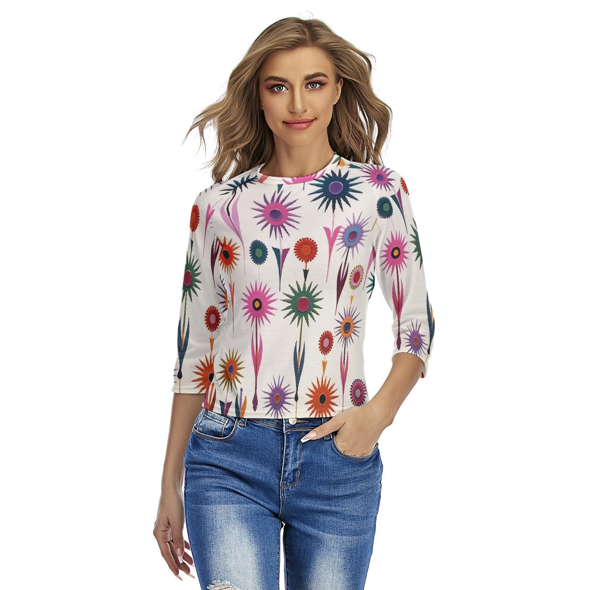 All-Over Print Women's Raglan Sleeves T-shirts