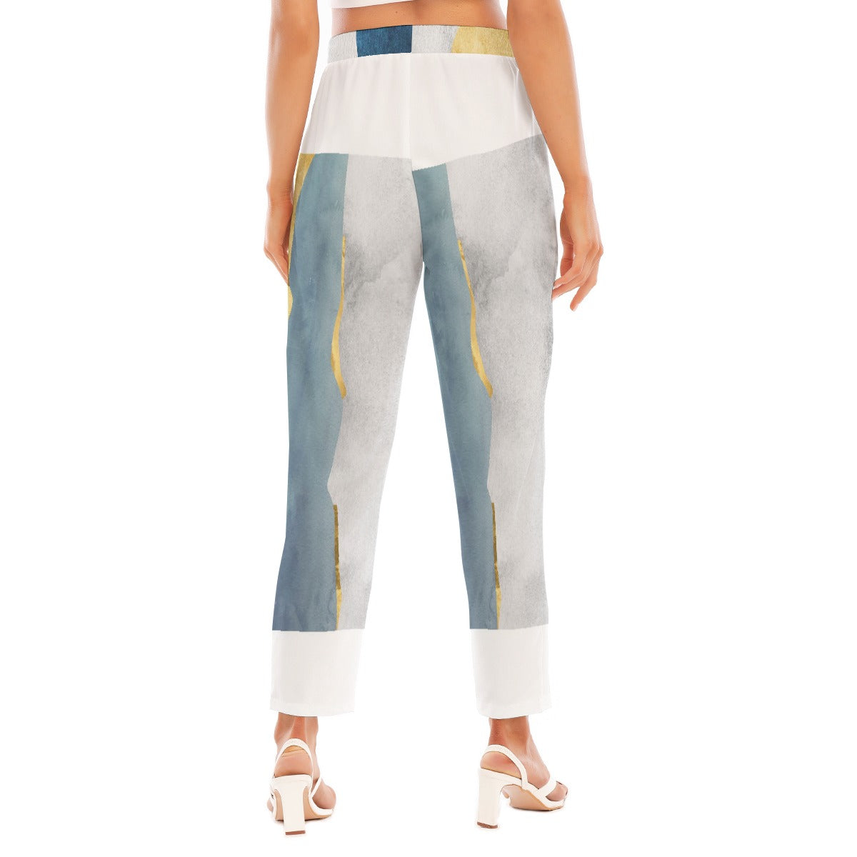 All-Over Print Women's Loose Straight-leg Pants