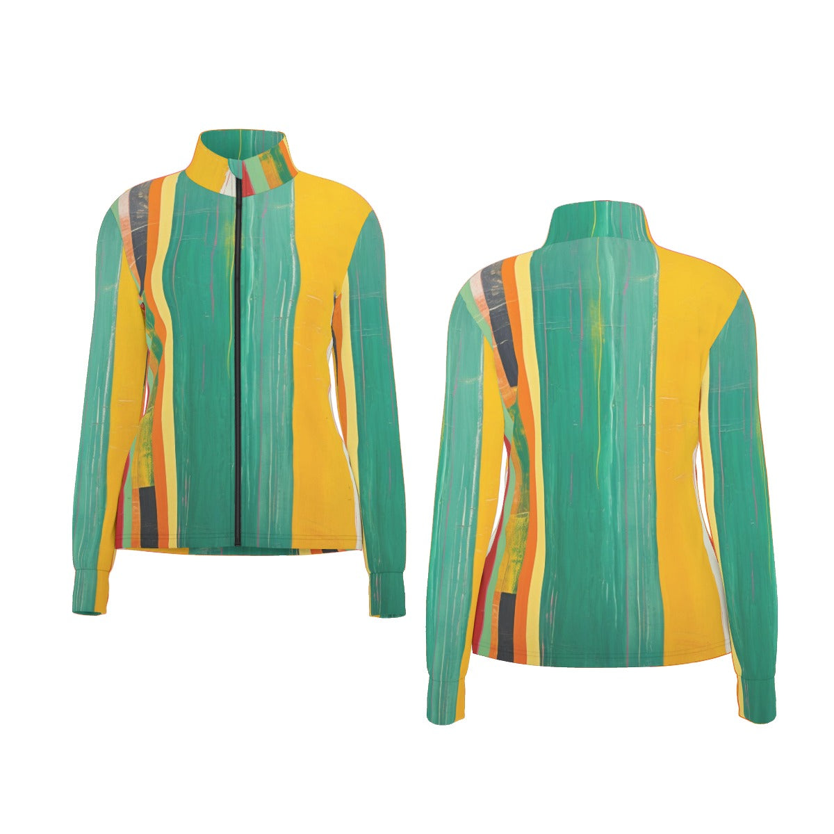 All-Over Print Women's Long Sleeve Thumbhole Jacket