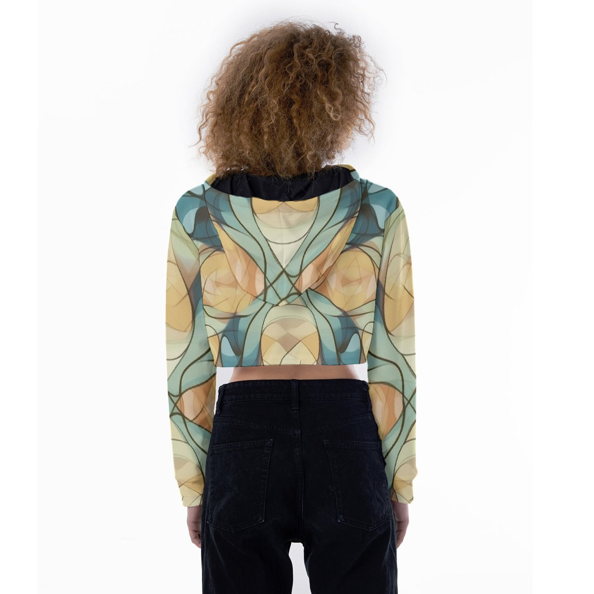 All-Over Print Women's Crop Top Hoodie