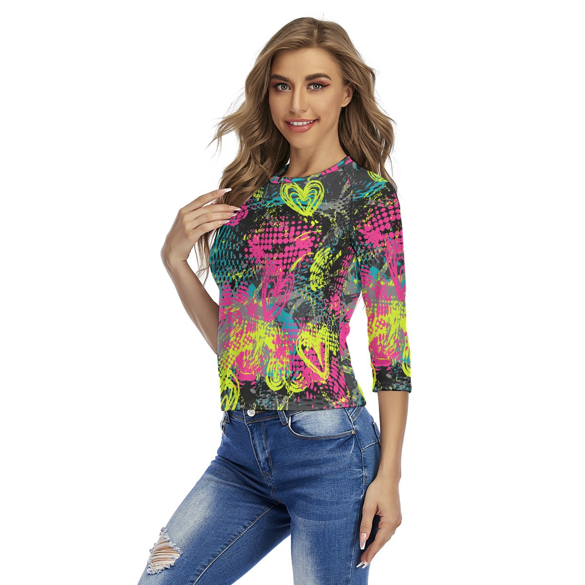All-Over Print Women's Raglan Sleeves T-shirts