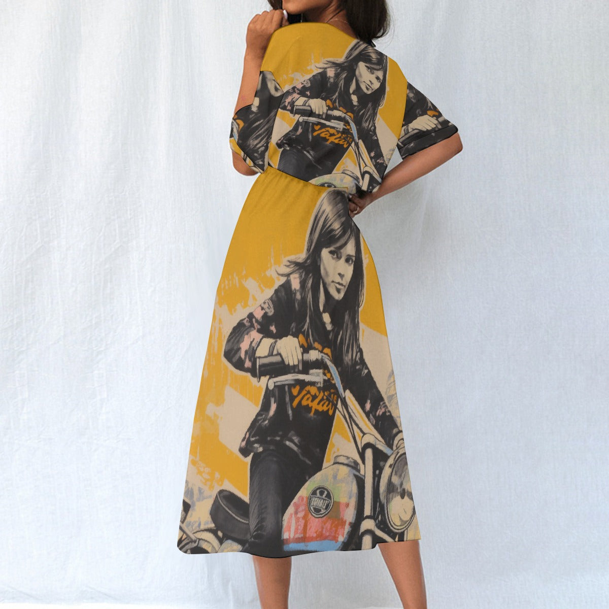 All-Over Print Women's Elastic Waist Dress