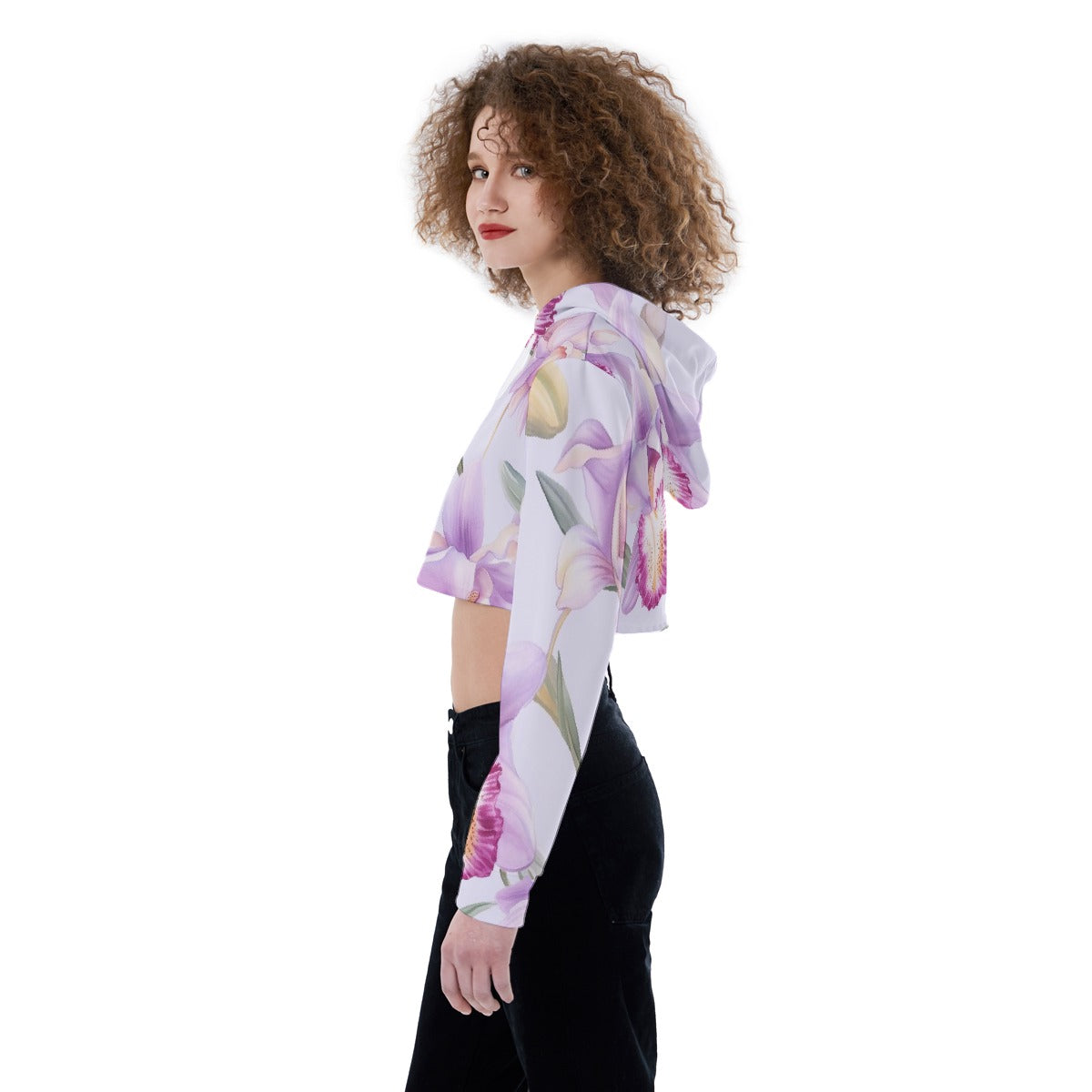 All-Over Print Women's Crop Top Hoodie