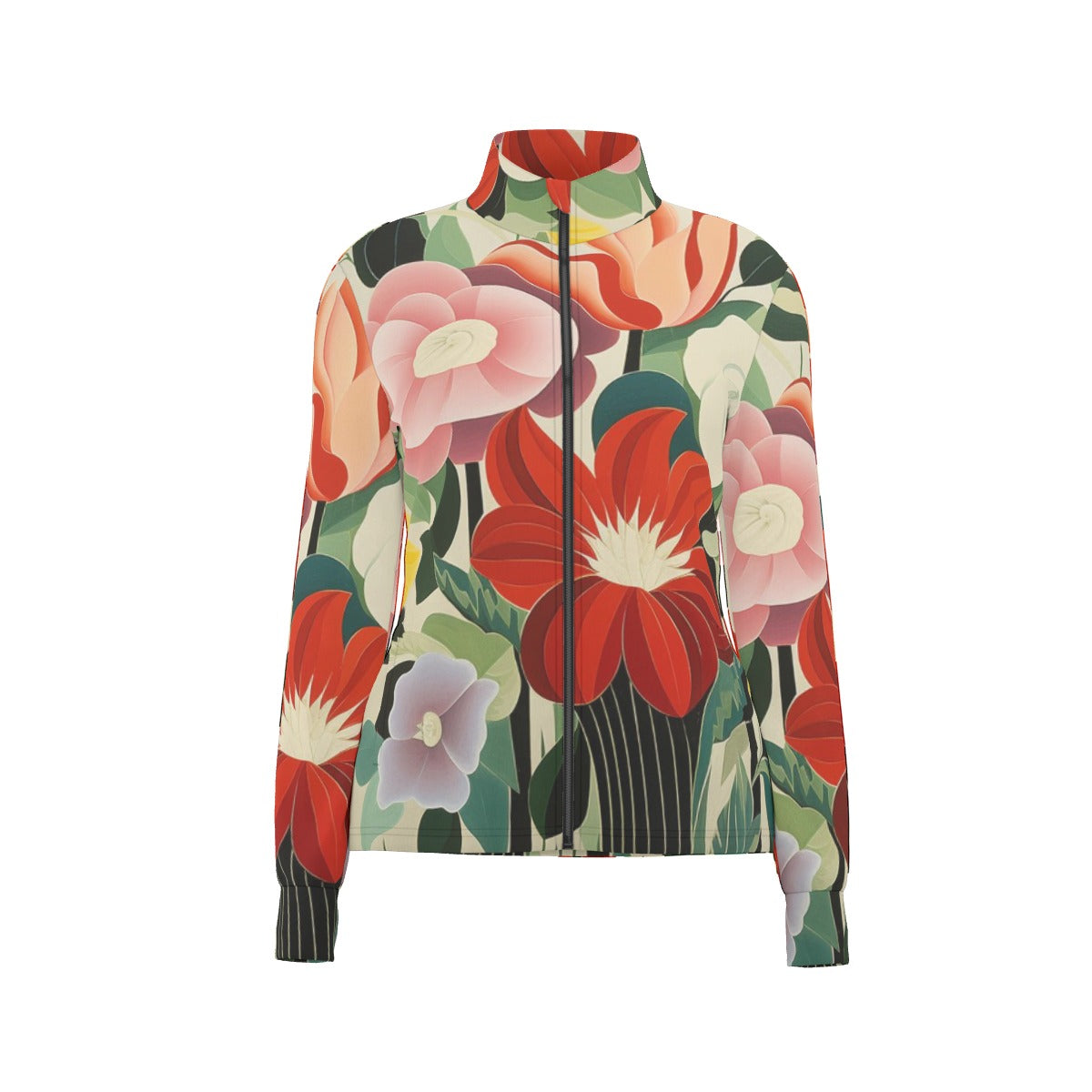 All-Over Print Women's Long Sleeve Thumbhole Jacket