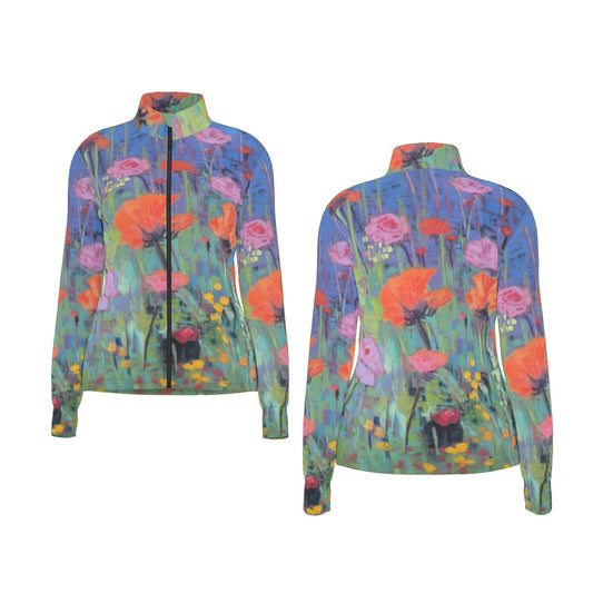 All-Over Print Women's Long Sleeve Thumbhole Jacket