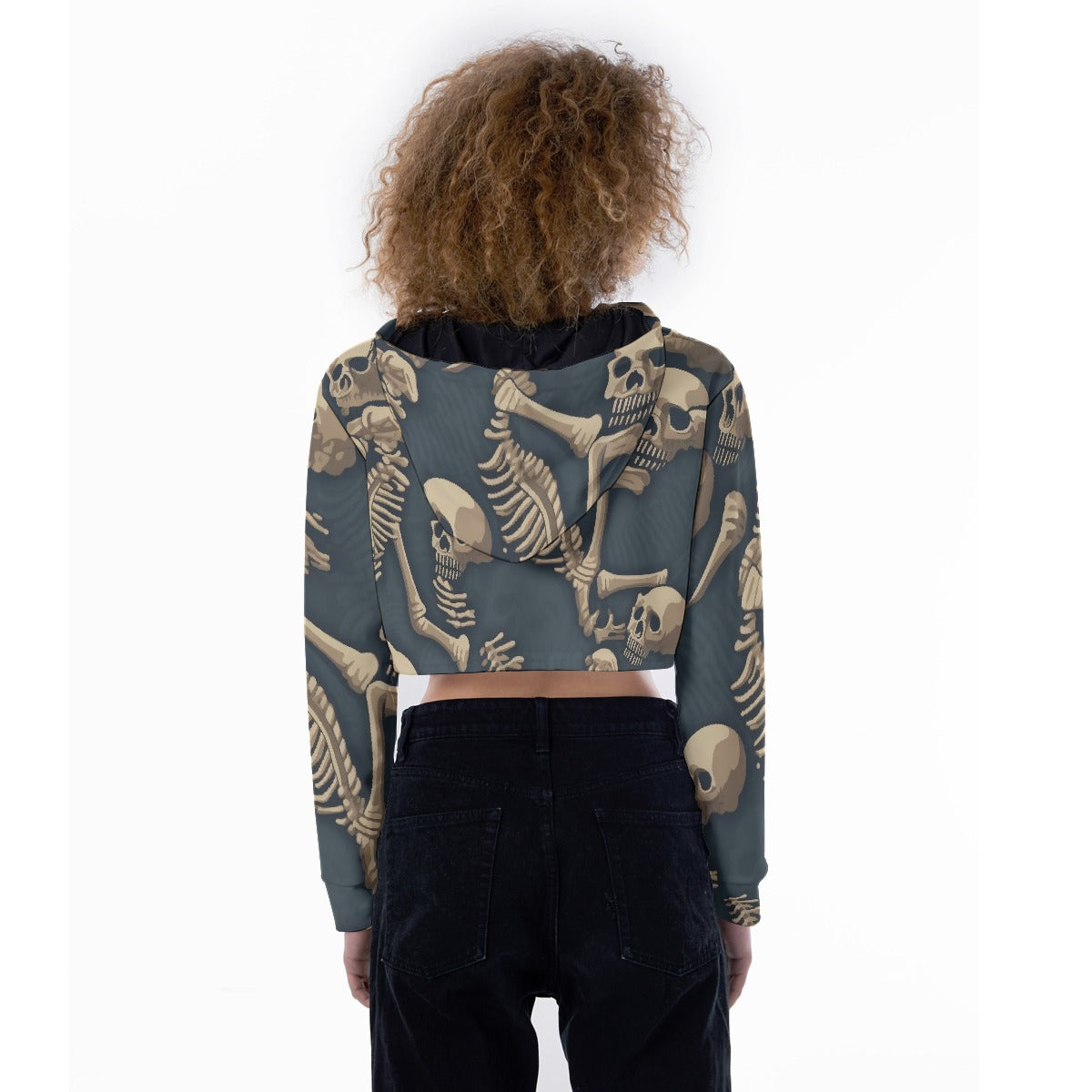 All-Over Print Women's Crop Top Hoodie