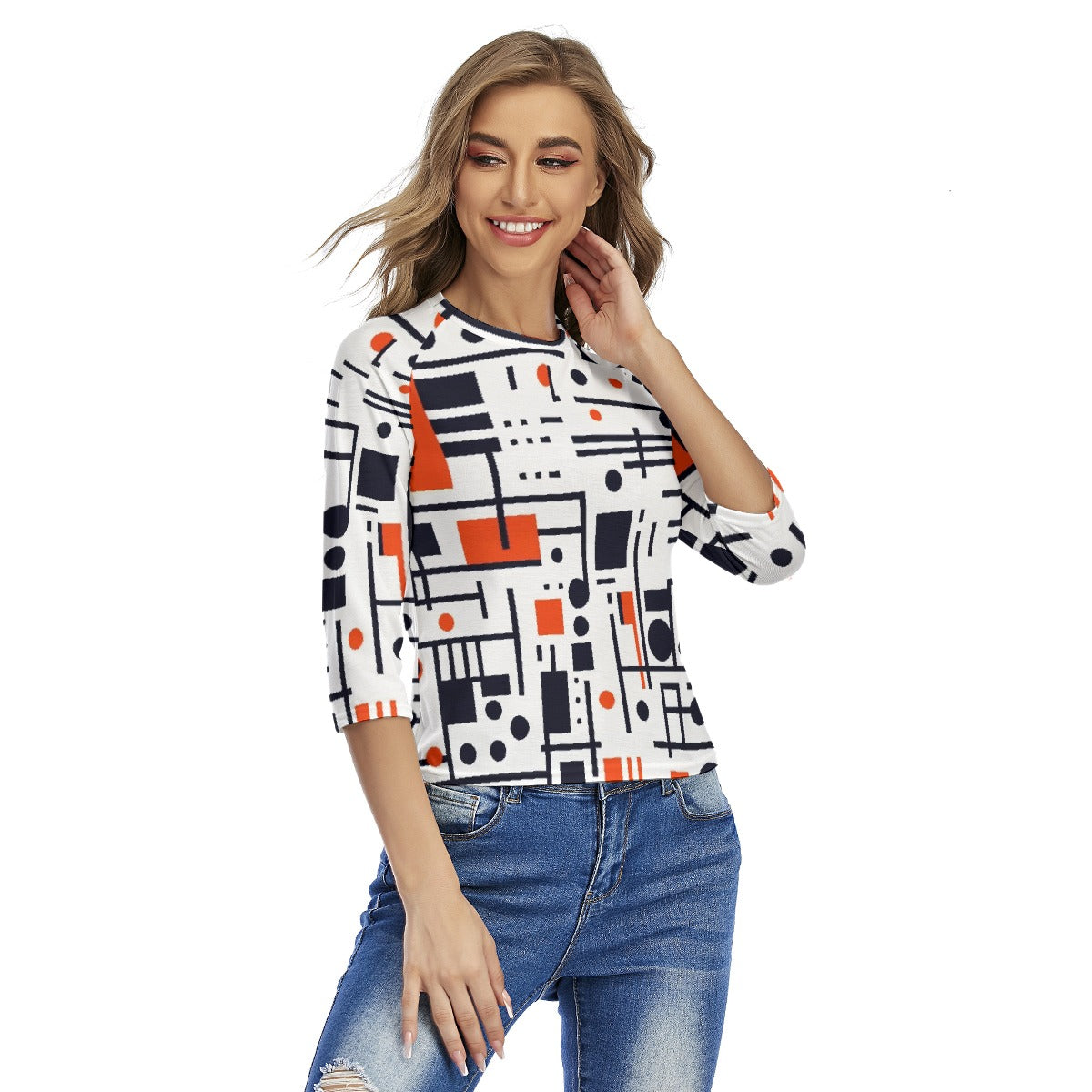 All-Over Print Women's Raglan Sleeves T-shirts