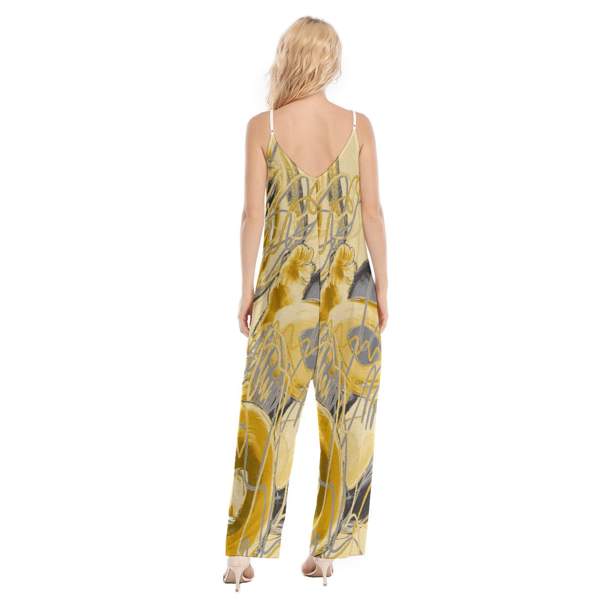 All-Over Print Women's Loose Cami Jumpsuit