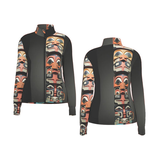 All-Over Print Women's Long Sleeve Thumbhole Jacket