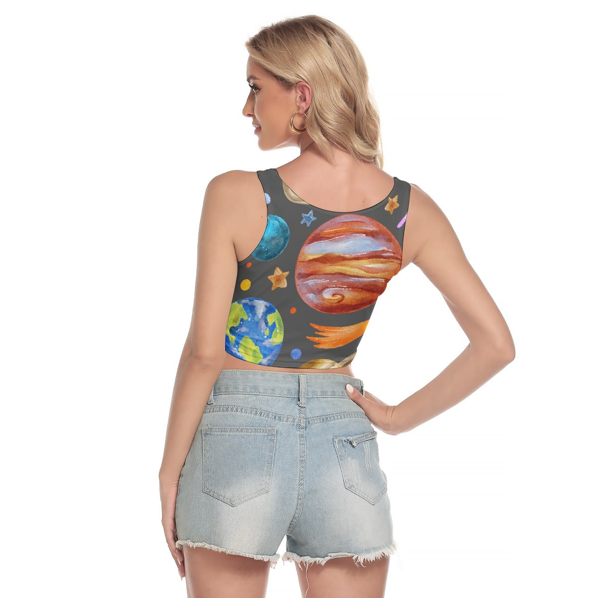 All-Over Print Women's Sport Crop Tank Top