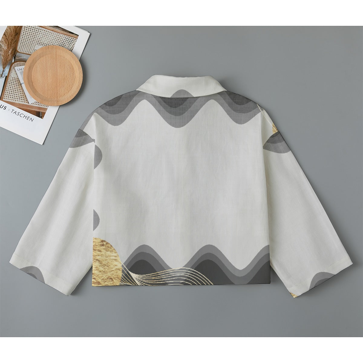 All-Over Print Women's Cropped Jacket | 245GSM Cotton