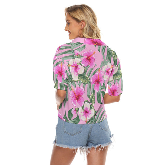 All-Over Print Women's V-neck Shirts