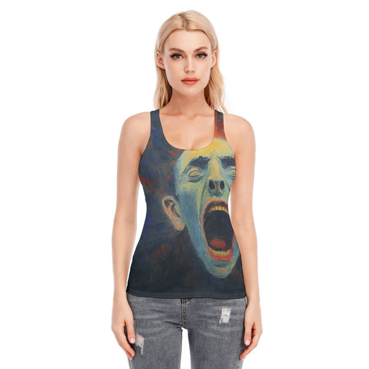 All-Over Print Women's Racer Vest | 190GSM Cotton