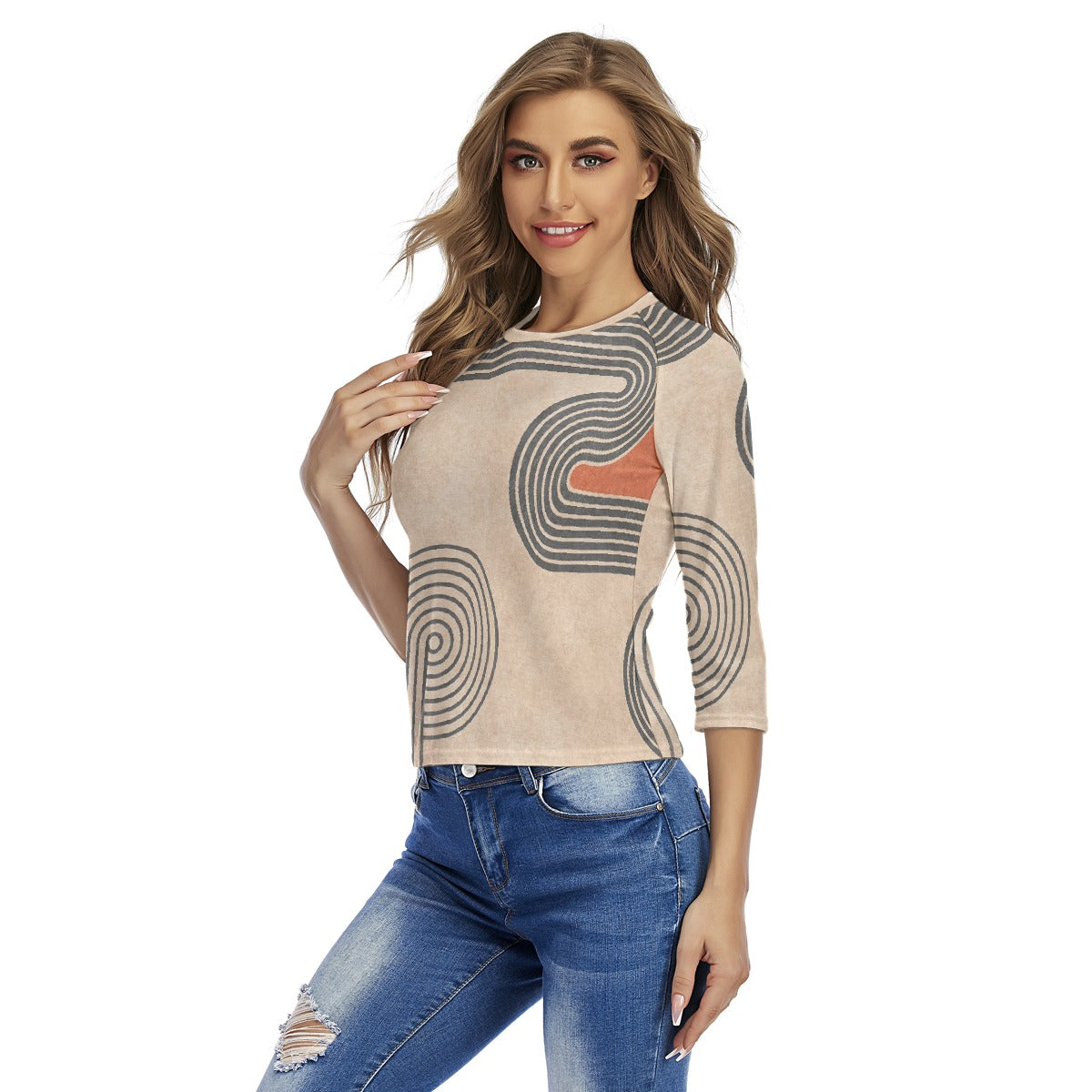 All-Over Print Women's Raglan Sleeves T-shirts