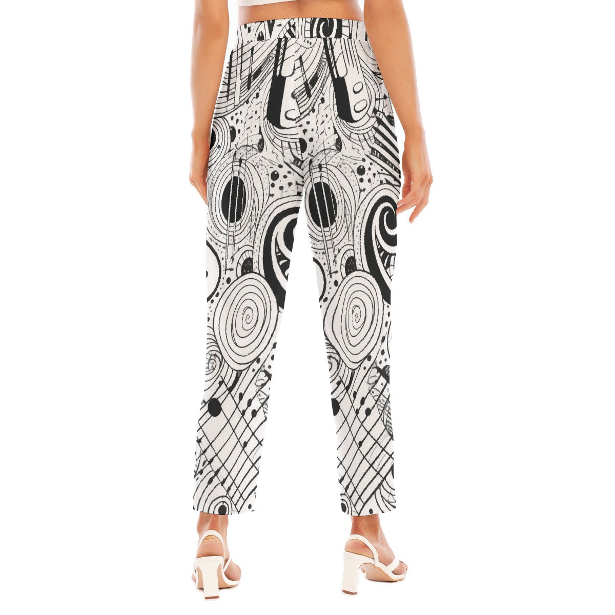 All-Over Print Women's Loose Straight-leg Pants