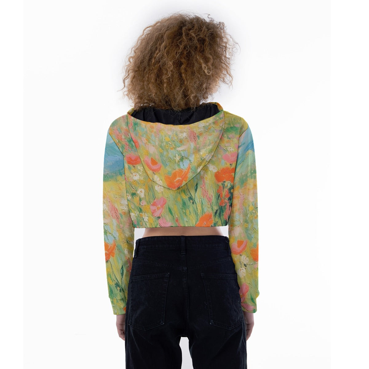 All-Over Print Women's Crop Top Hoodie