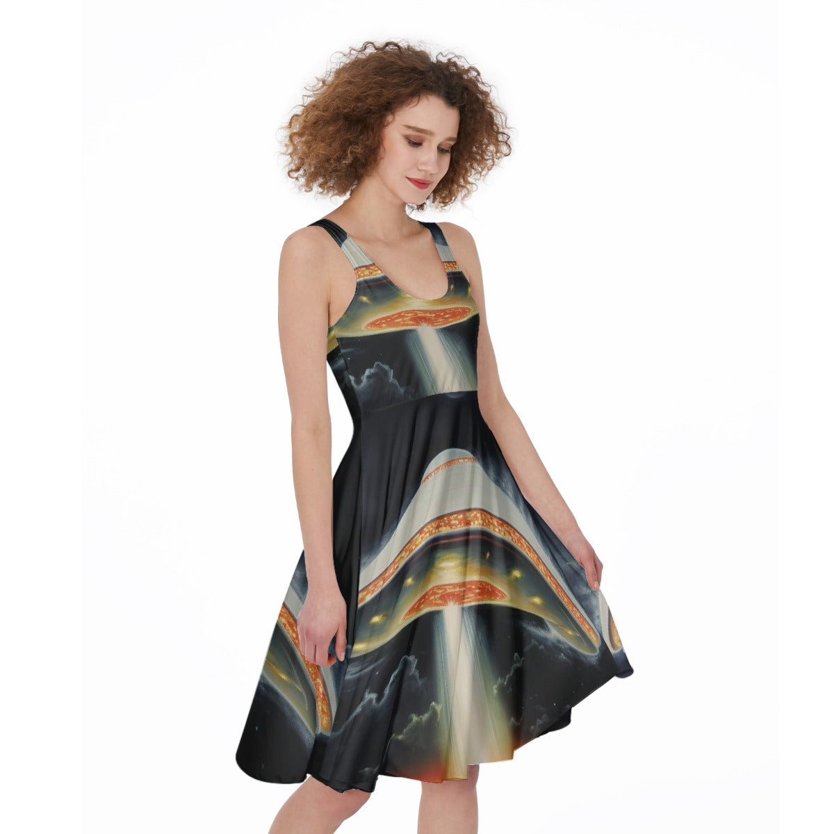 All-Over Print Women's Sleeveless Dress