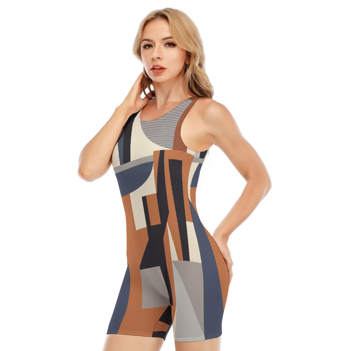 All-Over Print Women's Sleeveless One-piece Swimsuit