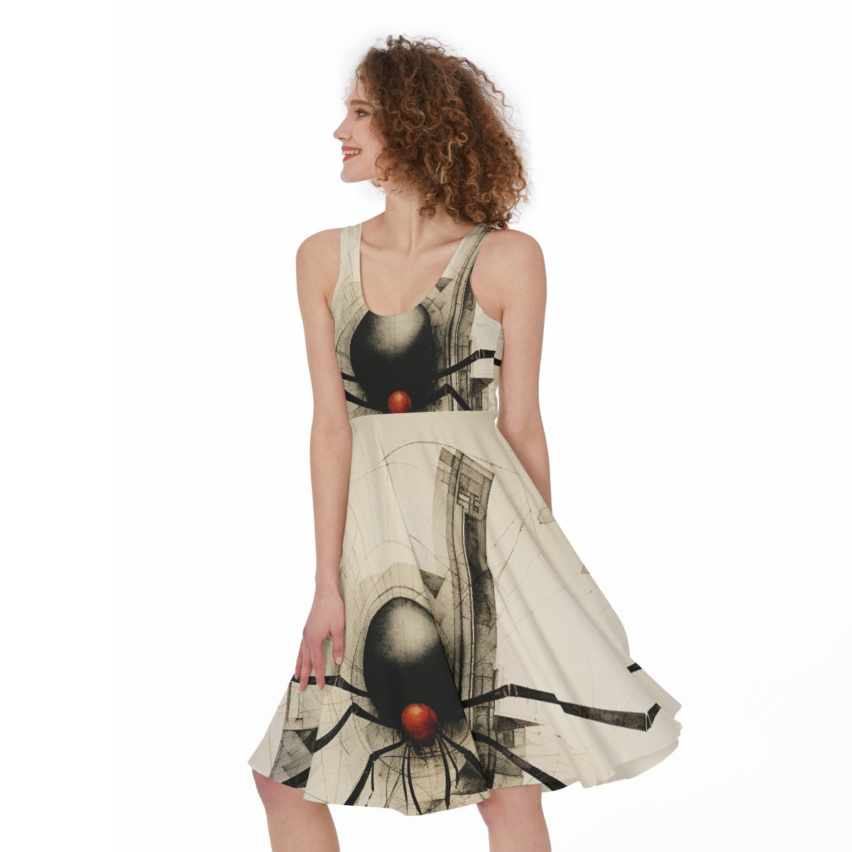 All-Over Print Women's Sleeveless Dress