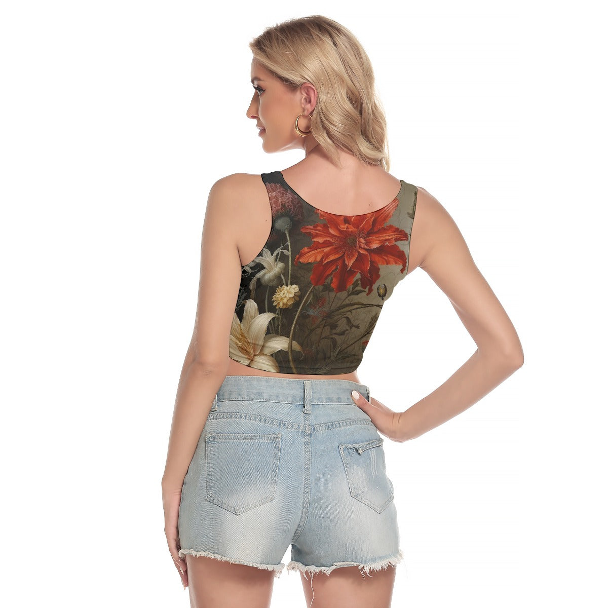 All-Over Print Women's Sport Crop Tank Top