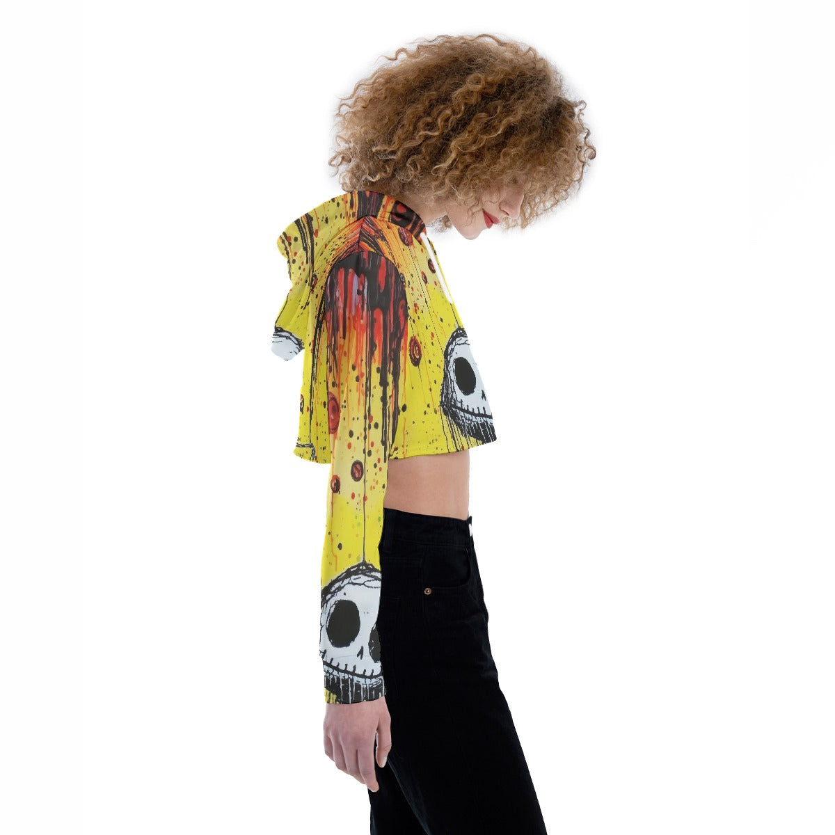 All-Over Print Women's Crop Top Hoodie