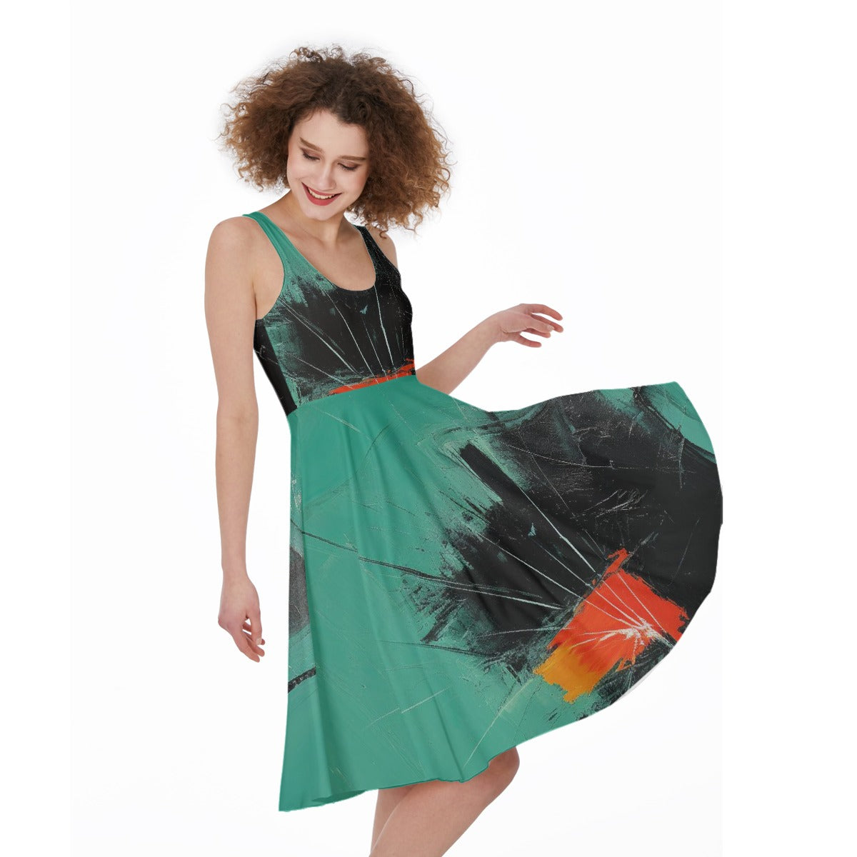 All-Over Print Women's Sleeveless Dress