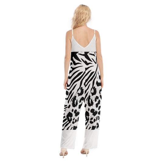 All-Over Print Women's Loose Cami Jumpsuit