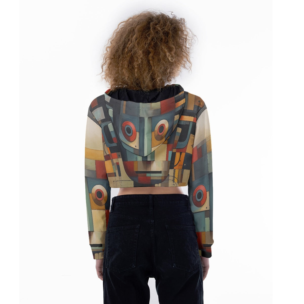 All-Over Print Women's Crop Top Hoodie