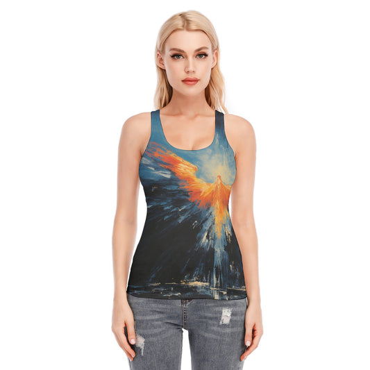 All-Over Print Women's Racer Vest | 190GSM Cotton
