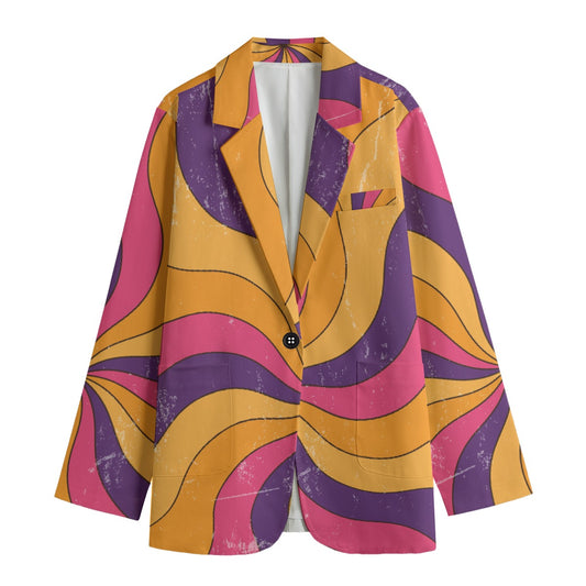 All-Over Print Women's Leisure Blazer