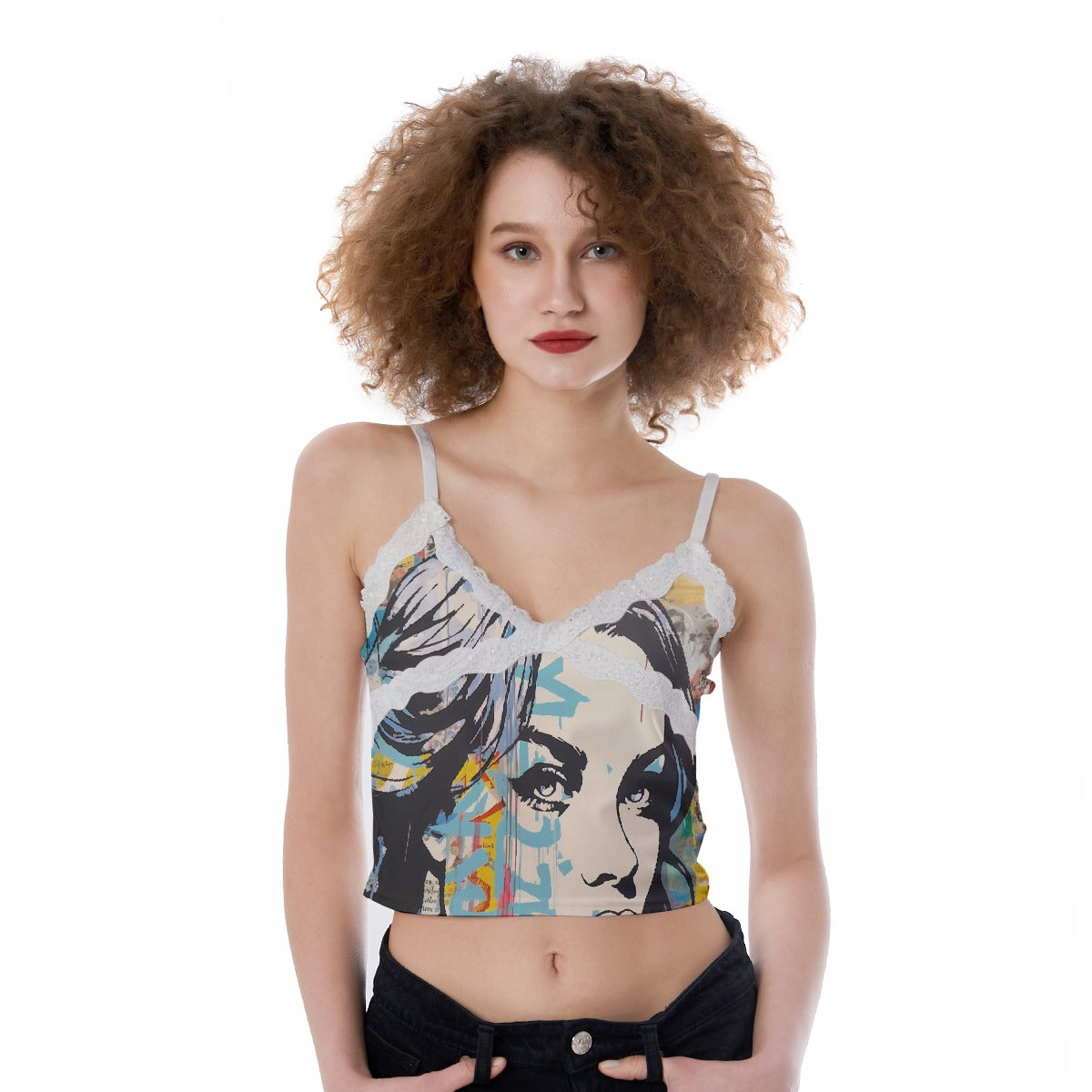 All-Over Print Women's Lace Camisole