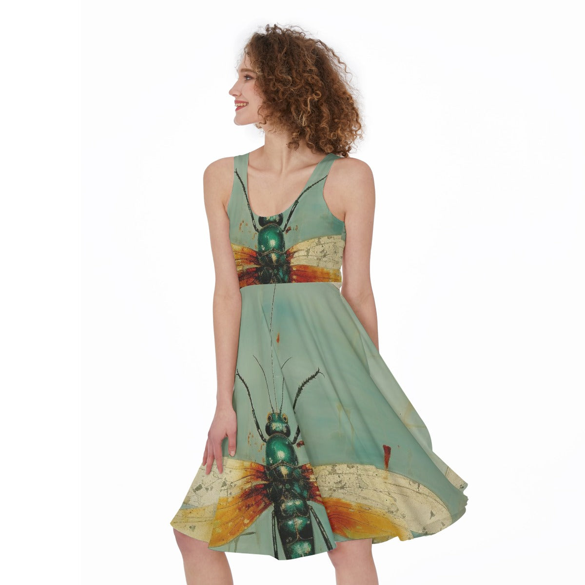 All-Over Print Women's Sleeveless Dress