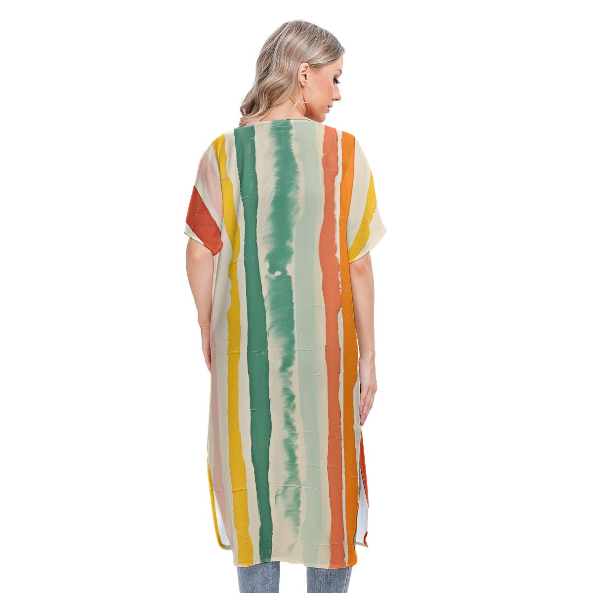 All-Over Print Women's Short Sleeve Cardigan