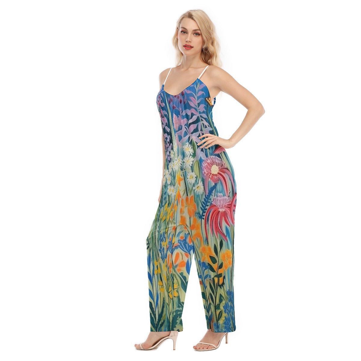 All-Over Print Women's Loose Cami Jumpsuit