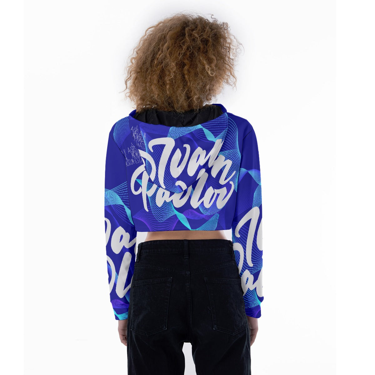 All-Over Print Women's Crop Top Hoodie
