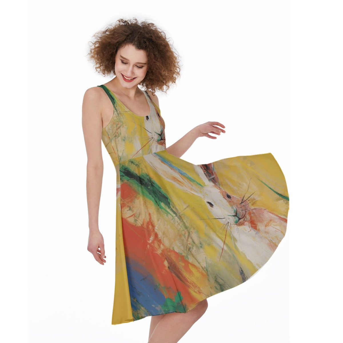 All-Over Print Women's Sleeveless Dress