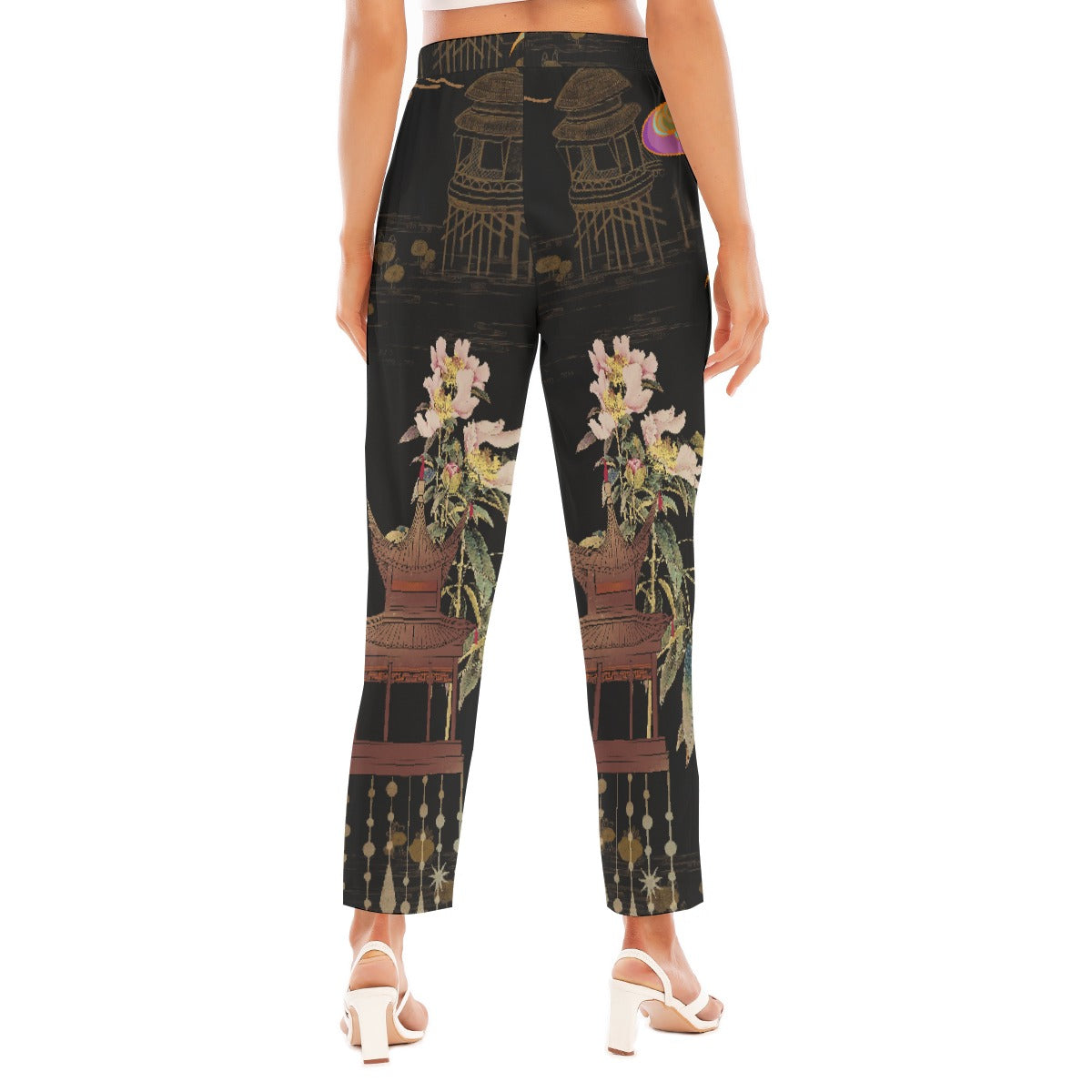 All-Over Print Women's Loose Straight-leg Pants