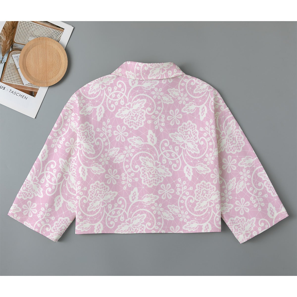 All-Over Print Women's Cropped Jacket | 245GSM Cotton