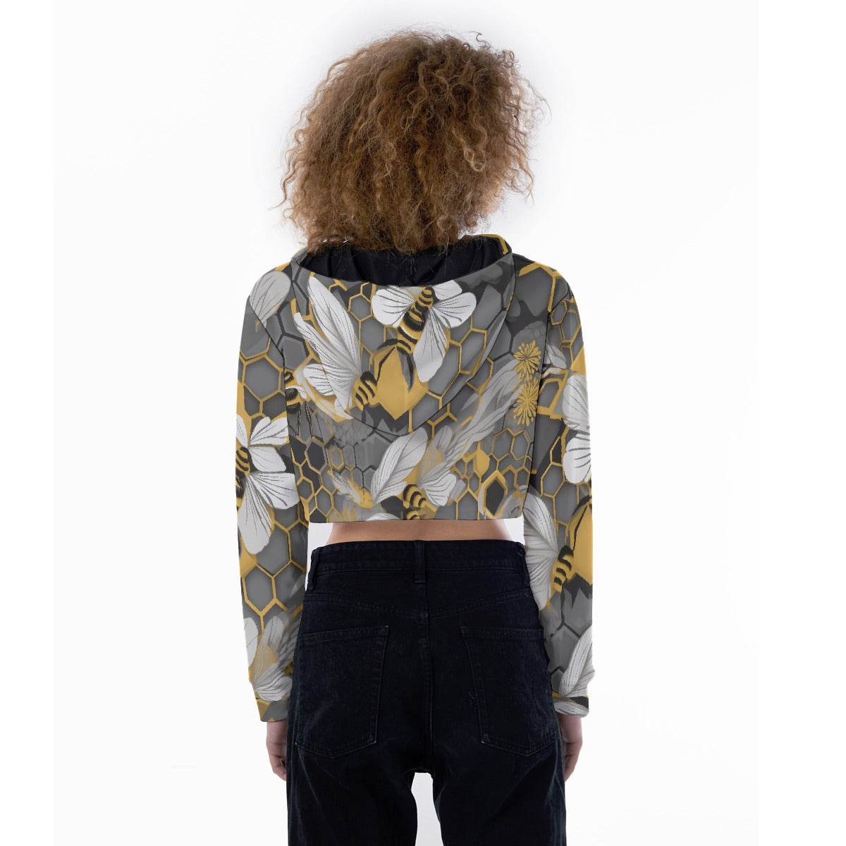 All-Over Print Women's Crop Top Hoodie