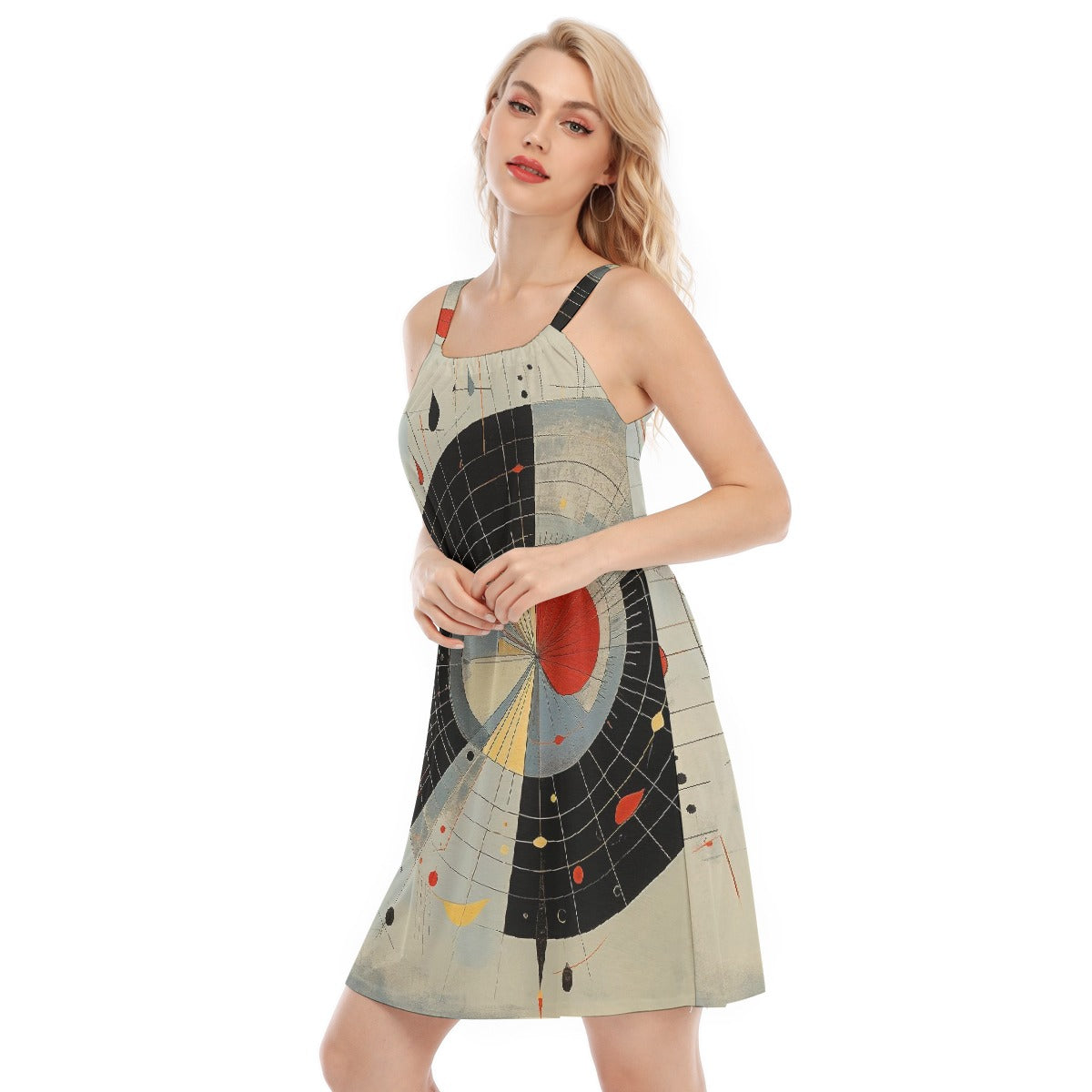 All-Over Print Women's O-neck Cami Dress