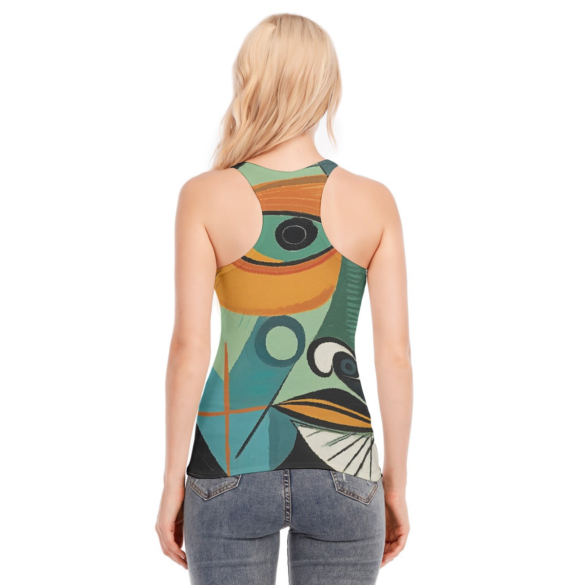 All-Over Print Women's Racer Vest | 190GSM Cotton