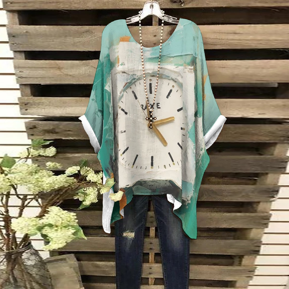 All-Over Print Women's Bat Sleeve Shirt