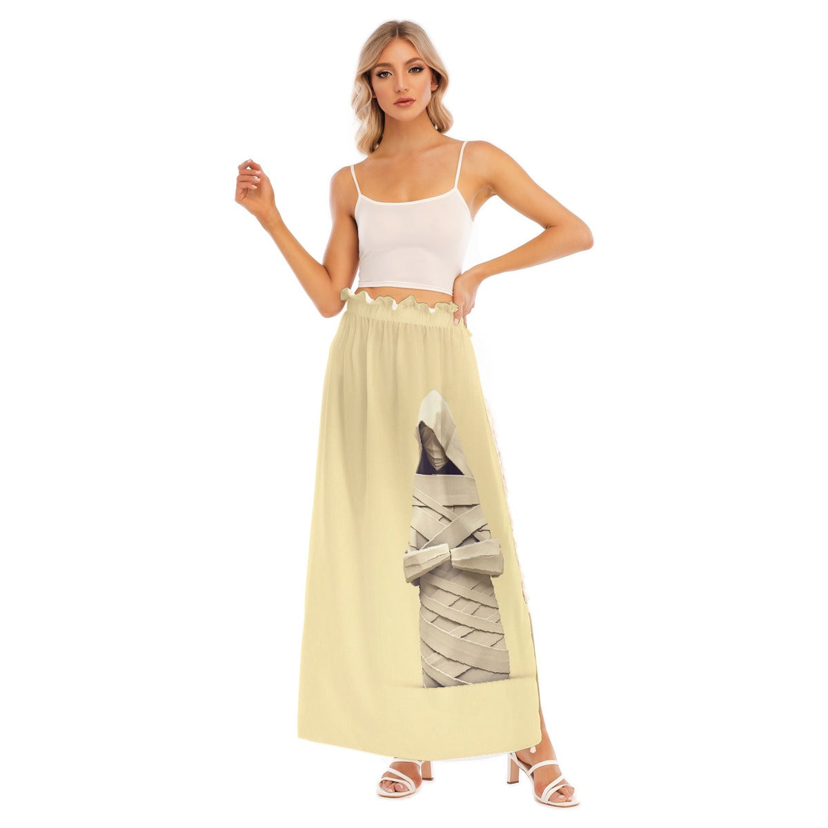 All-Over Print Women's Side Split Skirt