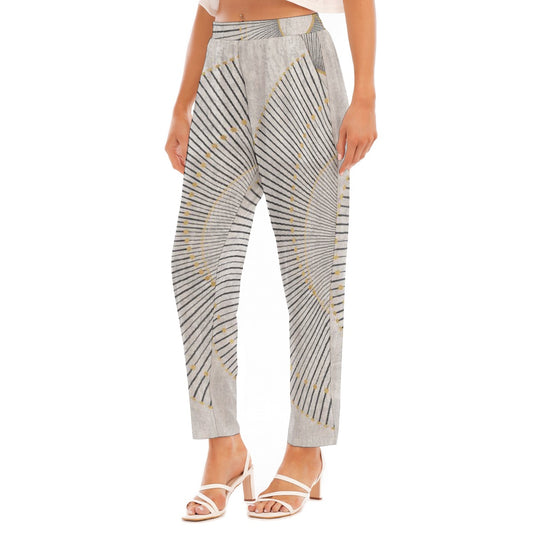 All-Over Print Women's Loose Straight-leg Pants