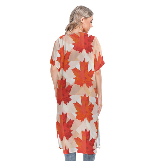 All-Over Print Women's Short Sleeve Cardigan